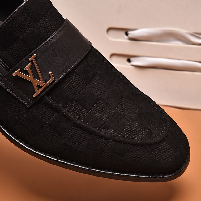 Giày Lười LV Da Lộn Nam Cao Cấp Sang Trọng 11