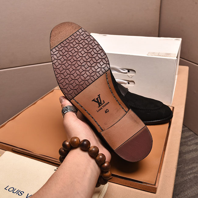 Giày Lười LV Da Lộn Nam Cao Cấp Sang Trọng 13