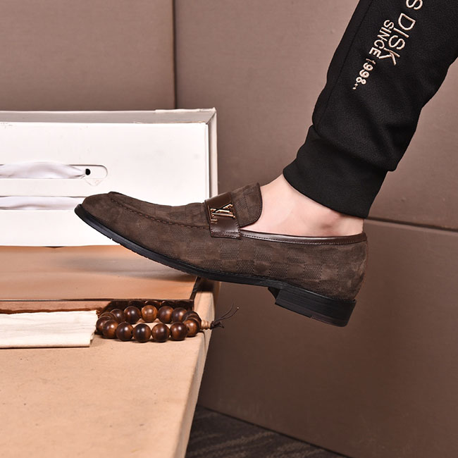 Giày Lười LV Da Lộn Nam Cao Cấp Sang Trọng 2