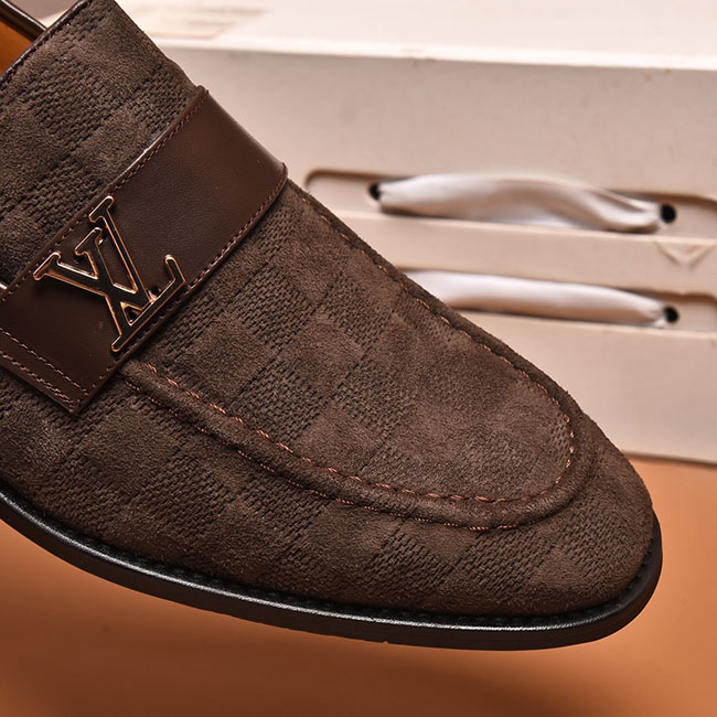 Giày Lười LV Da Lộn Nam Cao Cấp Sang Trọng 3