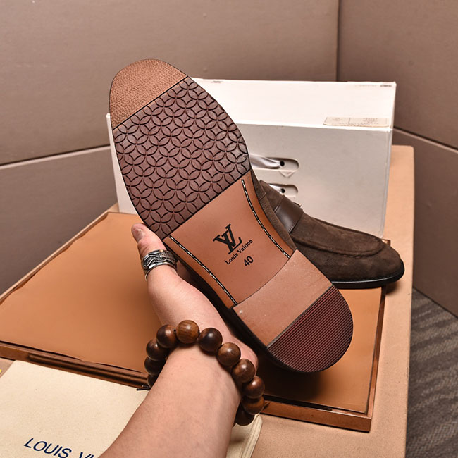 Giày Lười LV Da Lộn Nam Cao Cấp Sang Trọng 7
