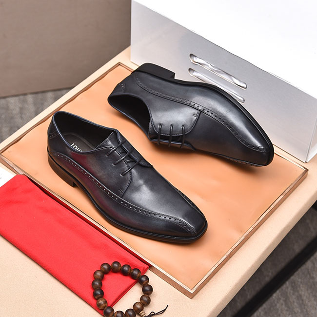 Giày loafer lv buộc dây 2 màu MB310