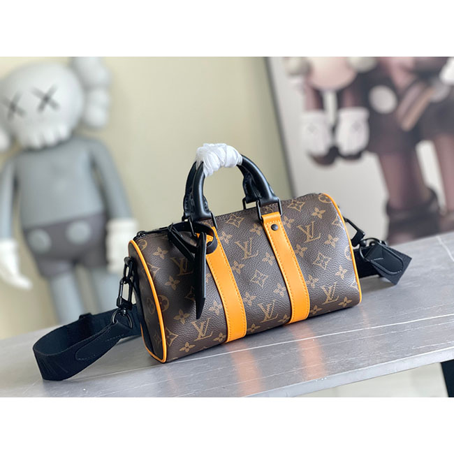 Túi đeo chéo lv Keepall Bandoulière 25 nâu TNLV066