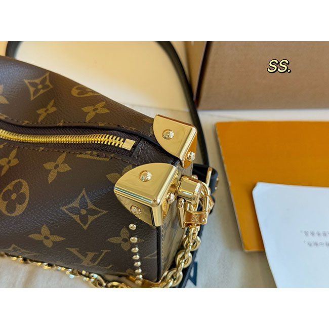 Túi rương LV Slim Trunk Monogram like auth 9