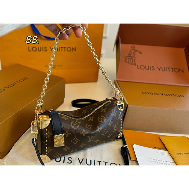 Túi rương LV Slim Trunk Monogram like auth 5