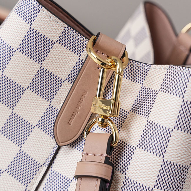 Túi LV NéoNoé MM Monogram trắng caro 5