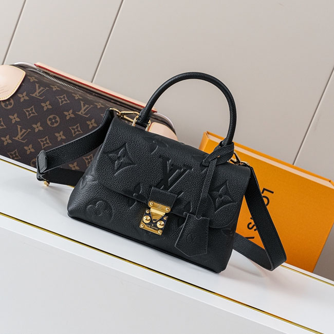 Túi LV Madeleine BB đen dập nổi TLV031