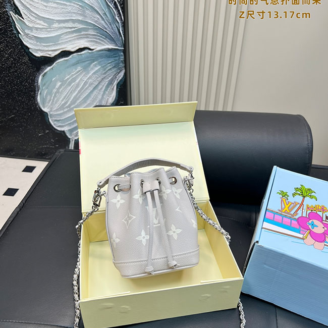 Túi LV Nano Noé rút màu ghi  TLV124