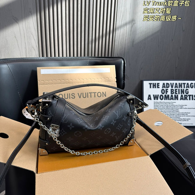 Túi LV Side Trunk MM East West đen TLV186