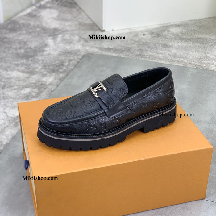 Giày lv đế cao lười - loafer nam cao cấp