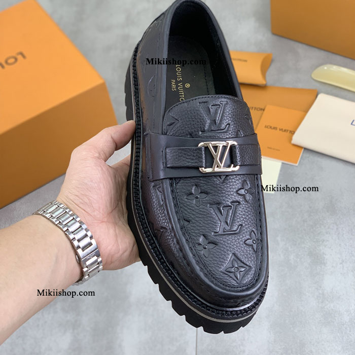Giày lv đế cao lười - loafer nam cao cấp 3
