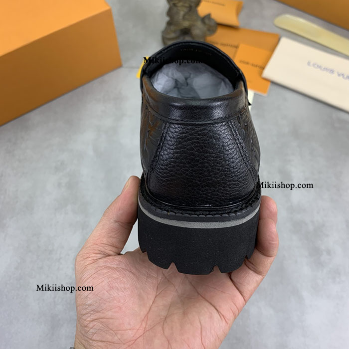 Giày lv đế cao lười - loafer nam cao cấp 4