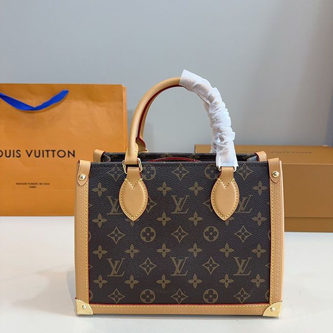 Túi LV OnTheGo trunk PM nâu like auth 7