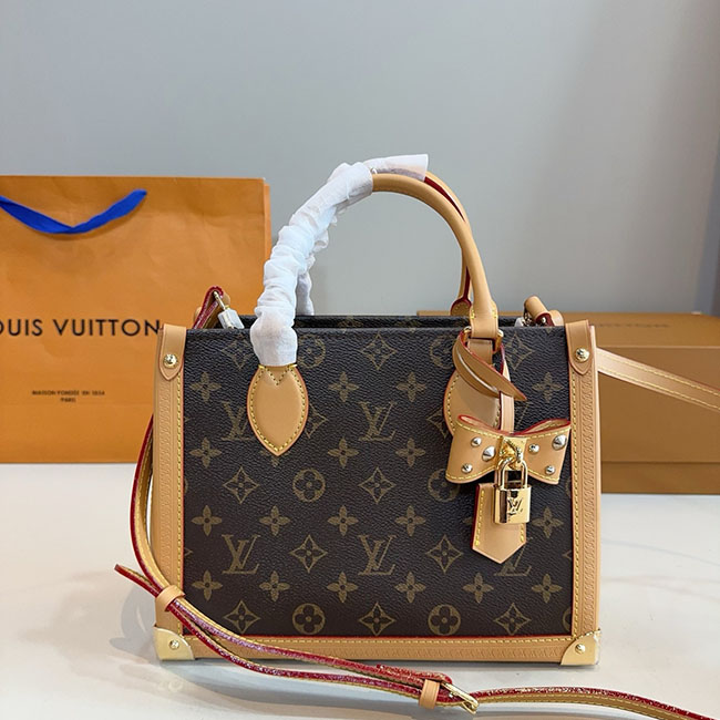 Túi LV OnTheGo trunk PM nâu like auth
