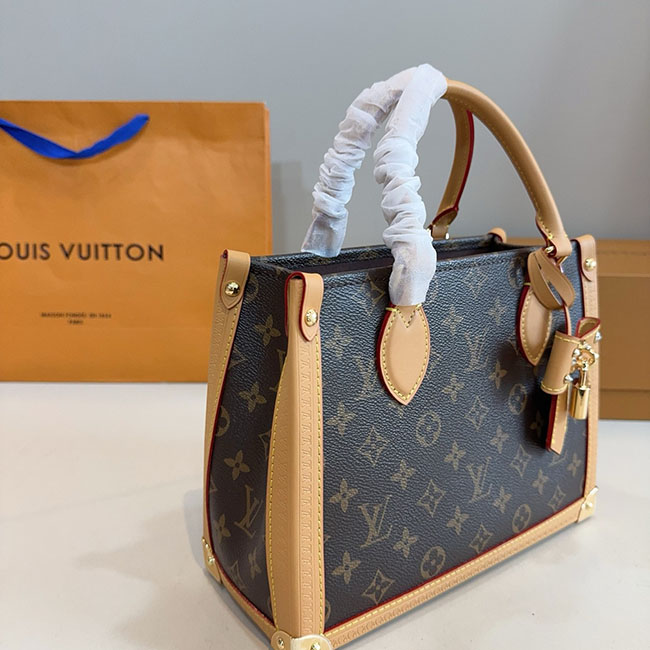 Túi LV OnTheGo trunk PM nâu like auth 6