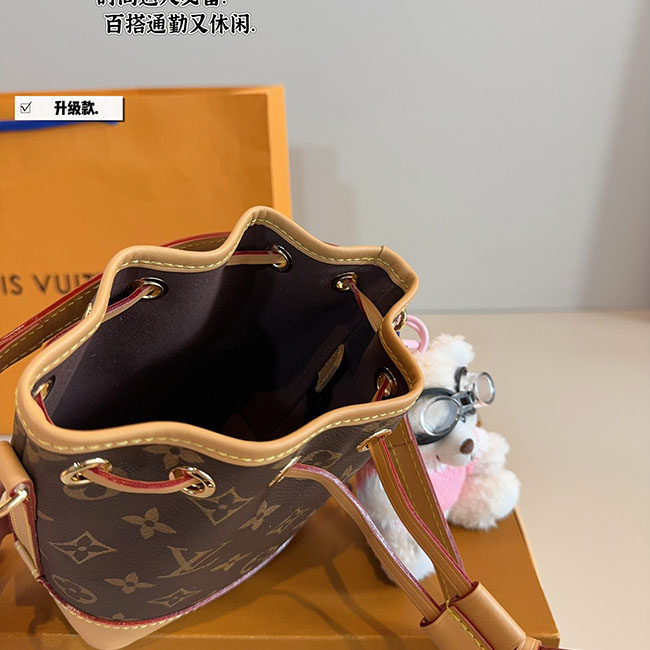 Túi Nano Noé LV dáng xô mini monogram 3