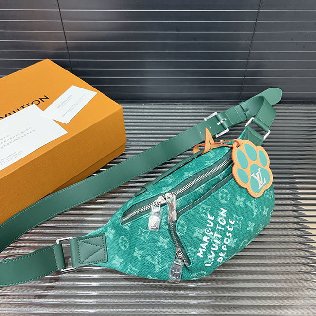 Túi bao tử lv Rush Bumbag màu xanh lá TNLV55