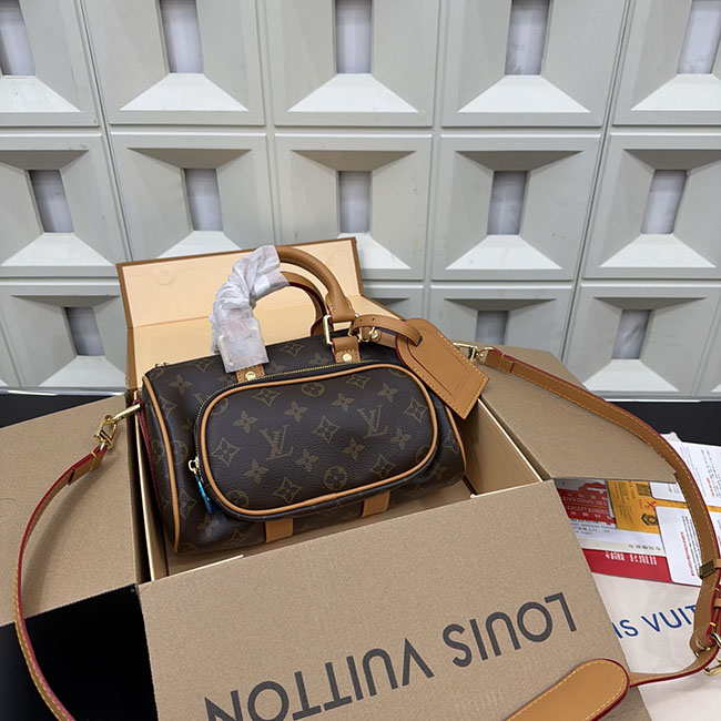 Túi đeo chéo lv Keepall 25 Cargo nâu TNLV077