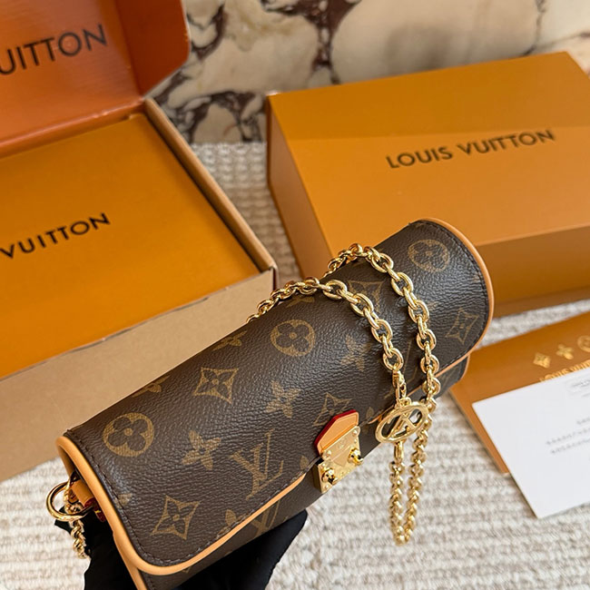 Túi LV Pochette Camille Monogram Nâu 2