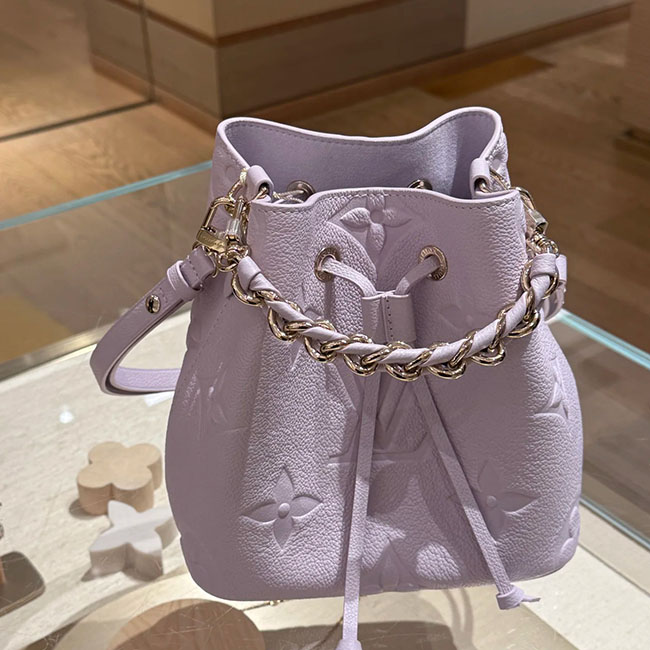 Túi LV Néonoé BB Monogram tím like auth TLV048