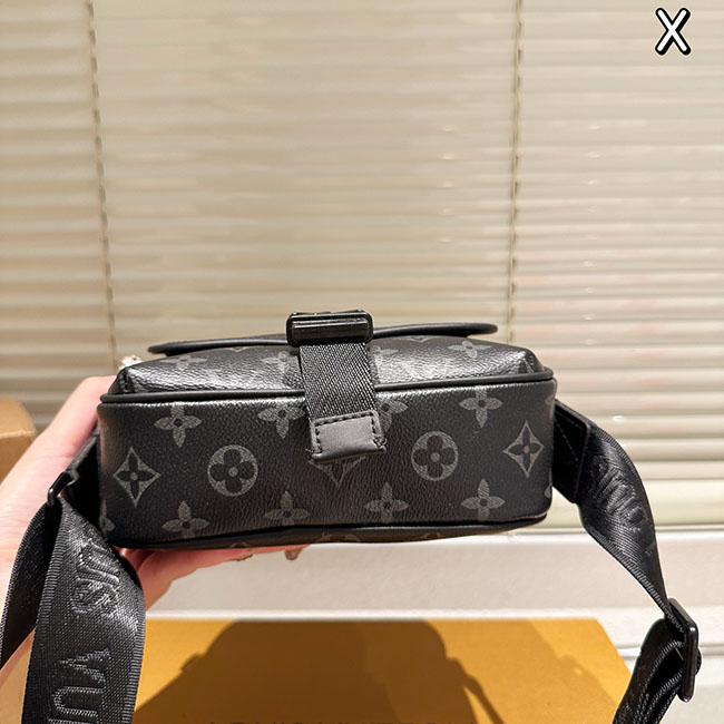 Túi LV Getaway Messenger Đen Monogram Đeo Chéo Nam 6