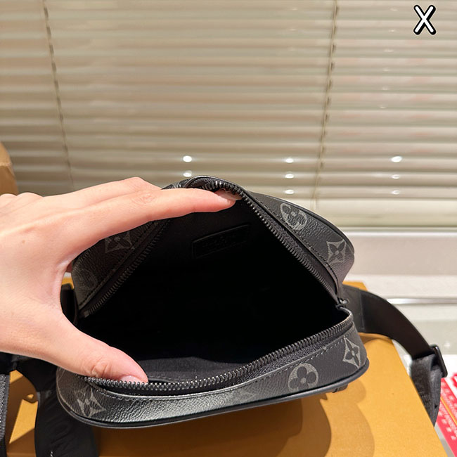 Túi LV Getaway Messenger Đen Monogram Đeo Chéo Nam 8