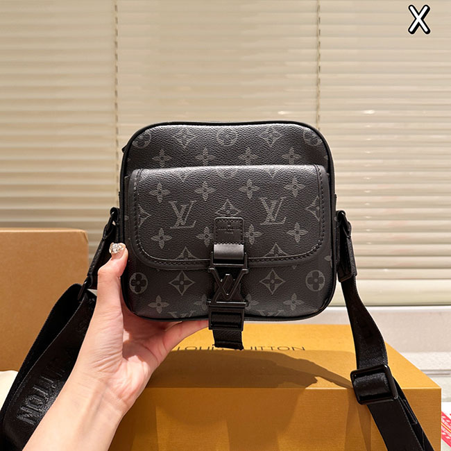 Túi LV Getaway Messenger Đen Monogram Đeo Chéo Nam