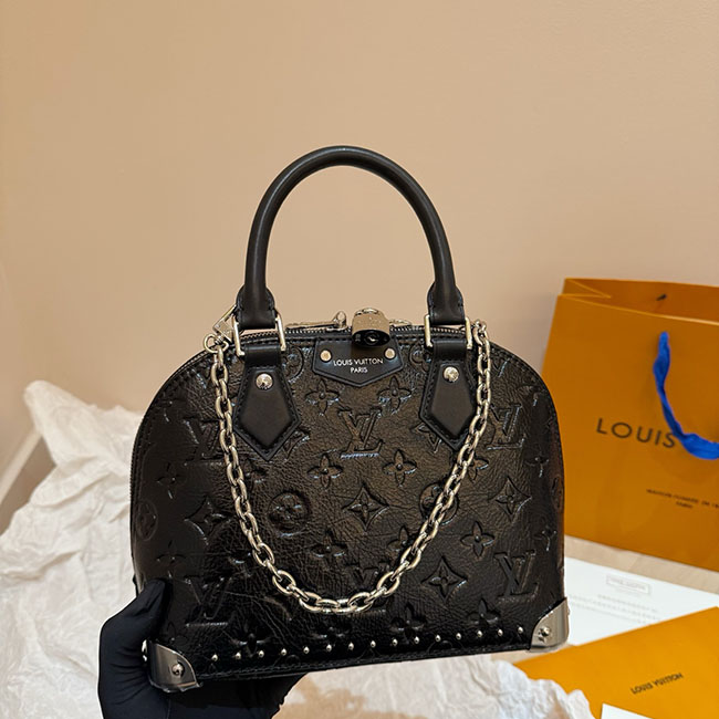 Túi LV Alma Trunk BB đen dập nổi TLV012