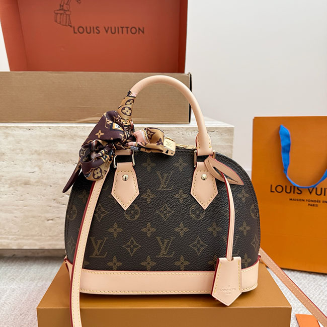 Túi hến LV Alma BB Monogram Canvas