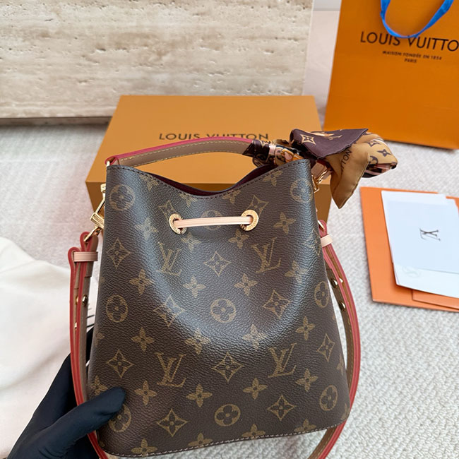 Túi xô LV Néonoé BB Monogram Màu Nâu rep 11 2