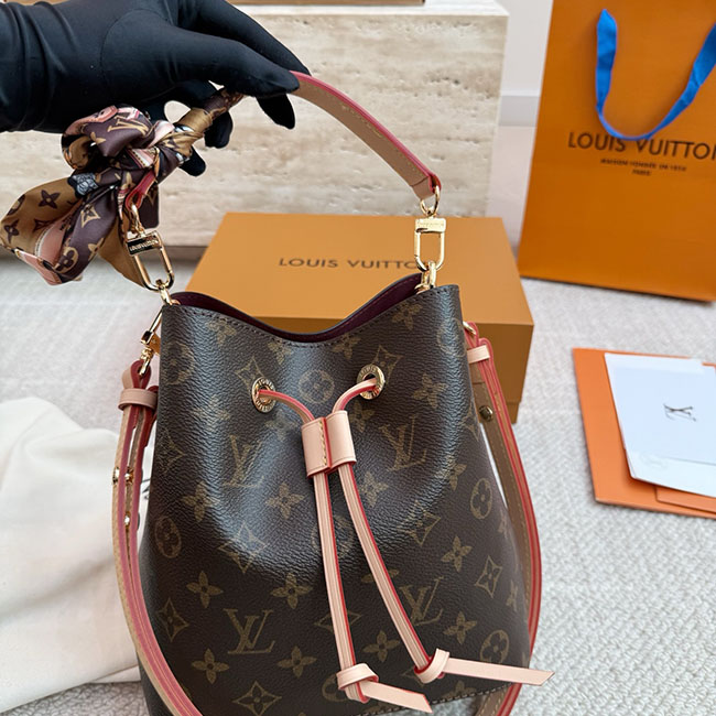 Túi xô LV Néonoé BB Monogram Màu Nâu rep 11 6