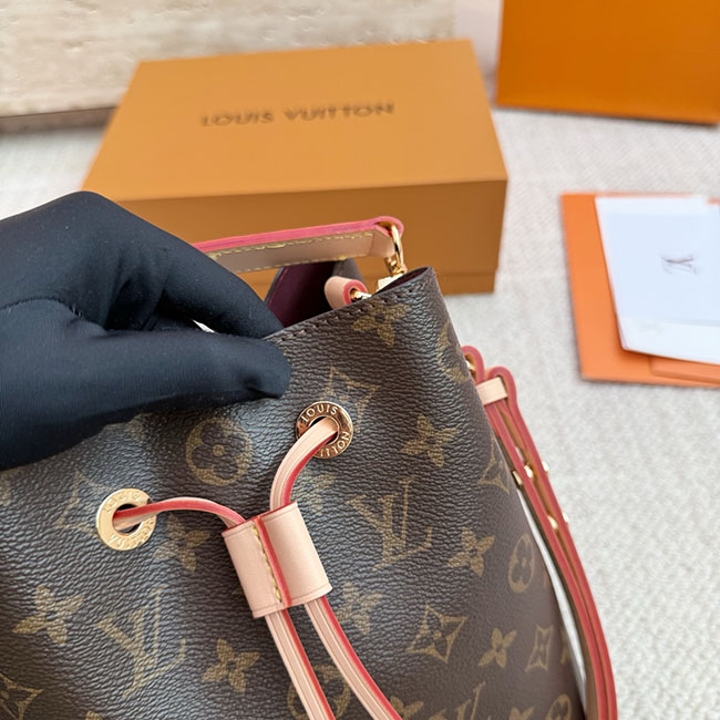 Túi xô LV Néonoé BB Monogram Màu Nâu rep 11 8