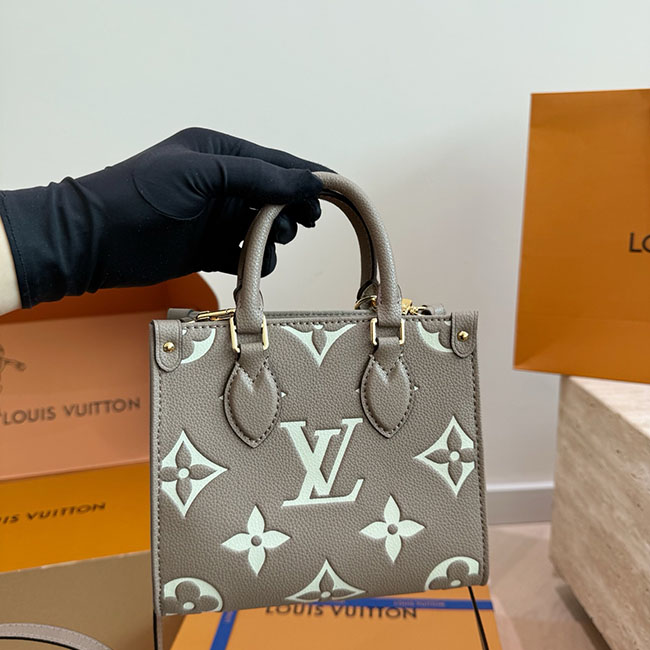 Túi LV OnTheGo BB xám like auth 6