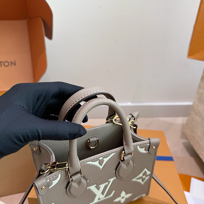 Túi LV OnTheGo BB xám like auth 2