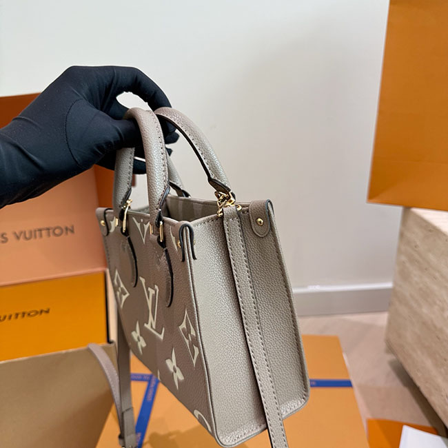 Túi LV OnTheGo BB xám like auth 4