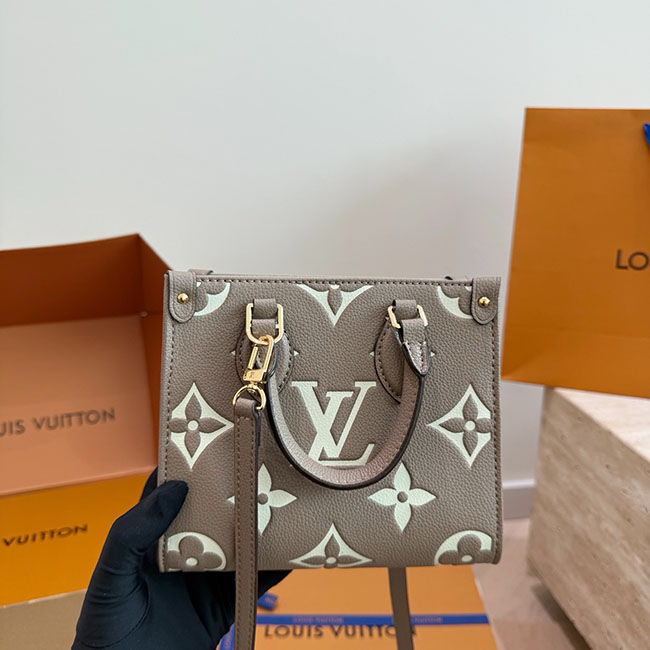 Túi LV OnTheGo BB xám like auth 7