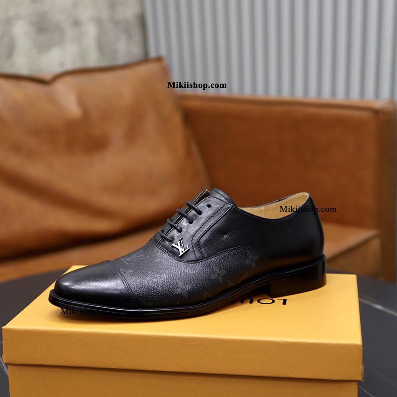 Giày LV loafer buộc dây GLV14