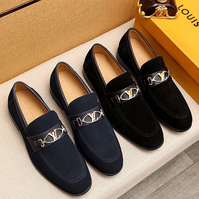Giày loafer lv da lộn 2 màu MB322