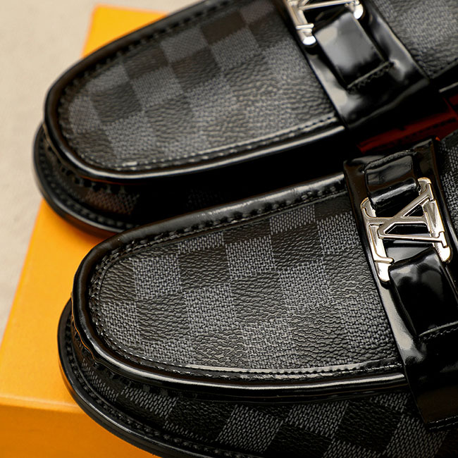 Giày Lười Loafer LV Họa Tiết Caro Damier Nam like auth 10