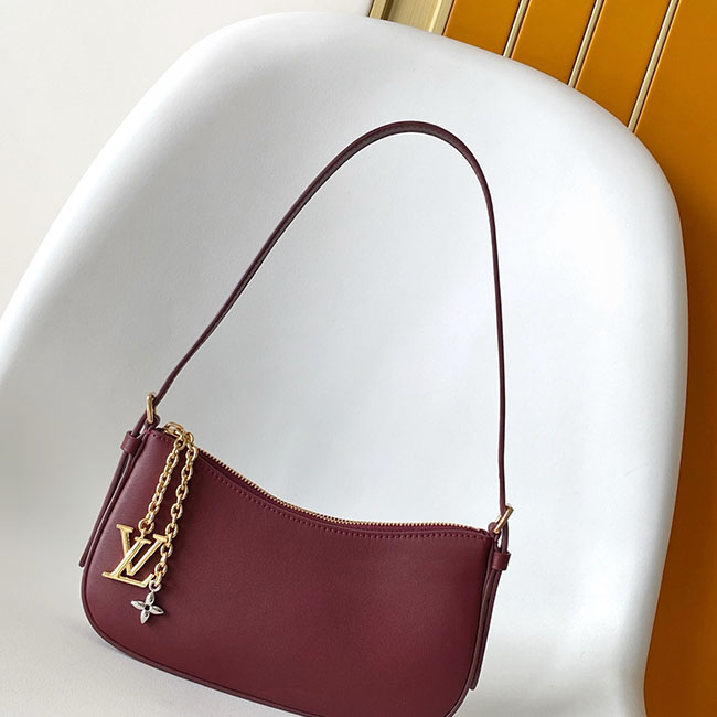 Túi Pochette LV Bloom đỏ đun TLV097