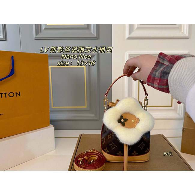 (6 màu)Túi Nano Noé LV dáng xô mini TLV123
