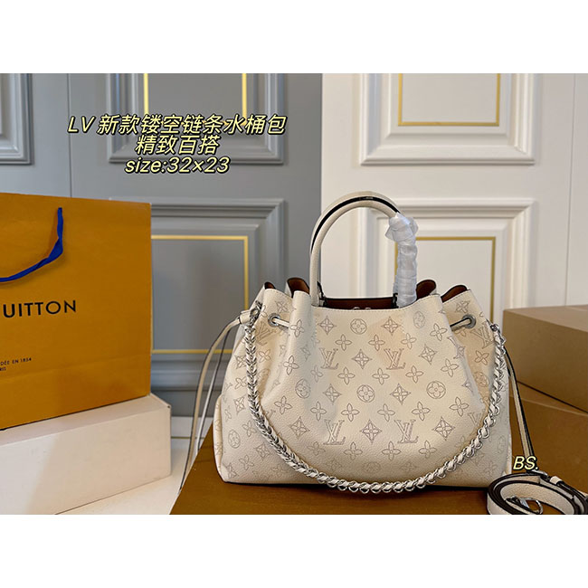 Túi LV Bella Tote monogram dập chìm 12