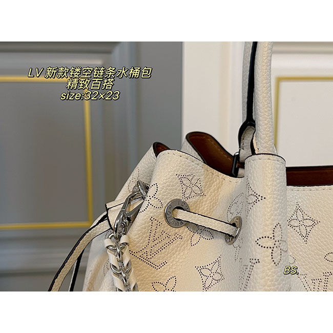 Túi LV Bella Tote monogram dập chìm 2