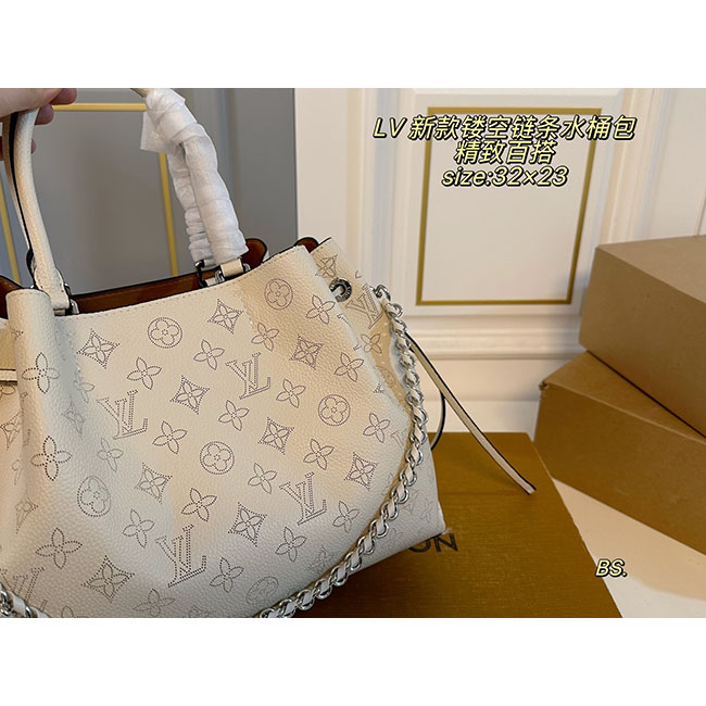 Túi LV Bella Tote monogram dập chìm 4