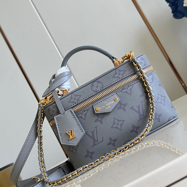 Túi Vanity Chain Pouch màu xám than TLV034