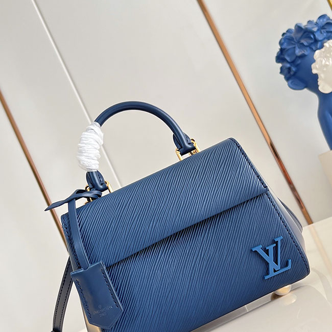 Túi LV Cluny mini Monogram xanh vân ngang TLV137