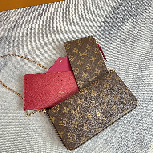 Túi LV Félicie Pochette hàng hiệu Monogram 6