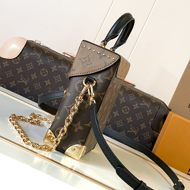 Túi lv dáng Hộp Camera Box đứng like auth 11 4