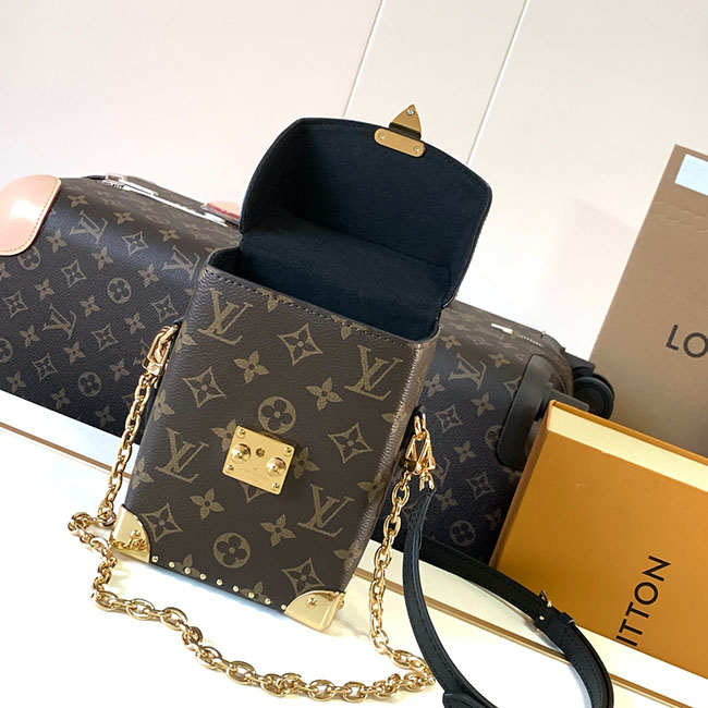 Túi lv dáng Hộp Camera Box đứng like auth 11 6