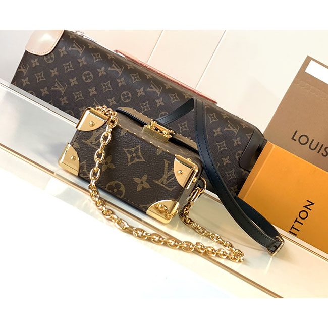 Túi lv dáng Hộp Camera Box đứng like auth 11 2